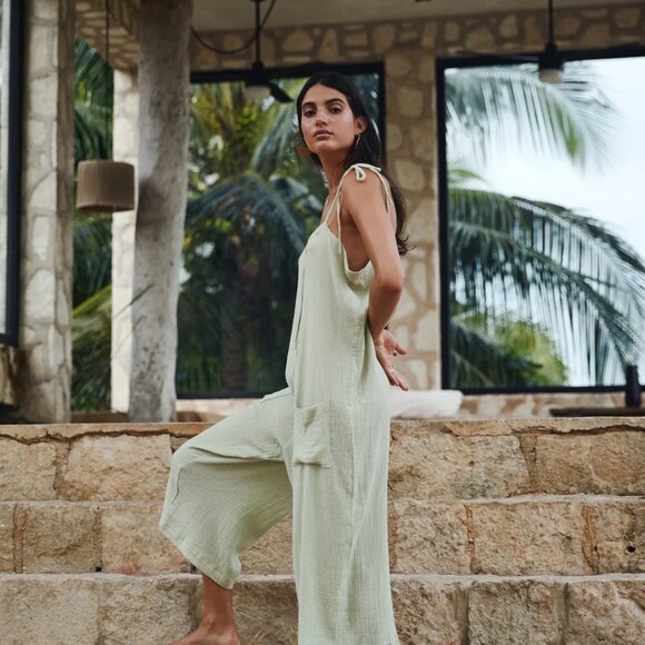 GILLIA NALA DUSTY MINT GAUZE JUMPER NEW SIZE XS - Picture 6 of 6